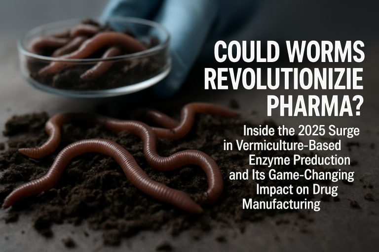 Czy dżdżownice mogą zrewolucjonizować przemysł farmaceutyczny? Wewnątrz wzrostu produkcji enzymów opartych na wermikulturze w 2025 roku i jego przełomowego wpływu na produkcję leków. 